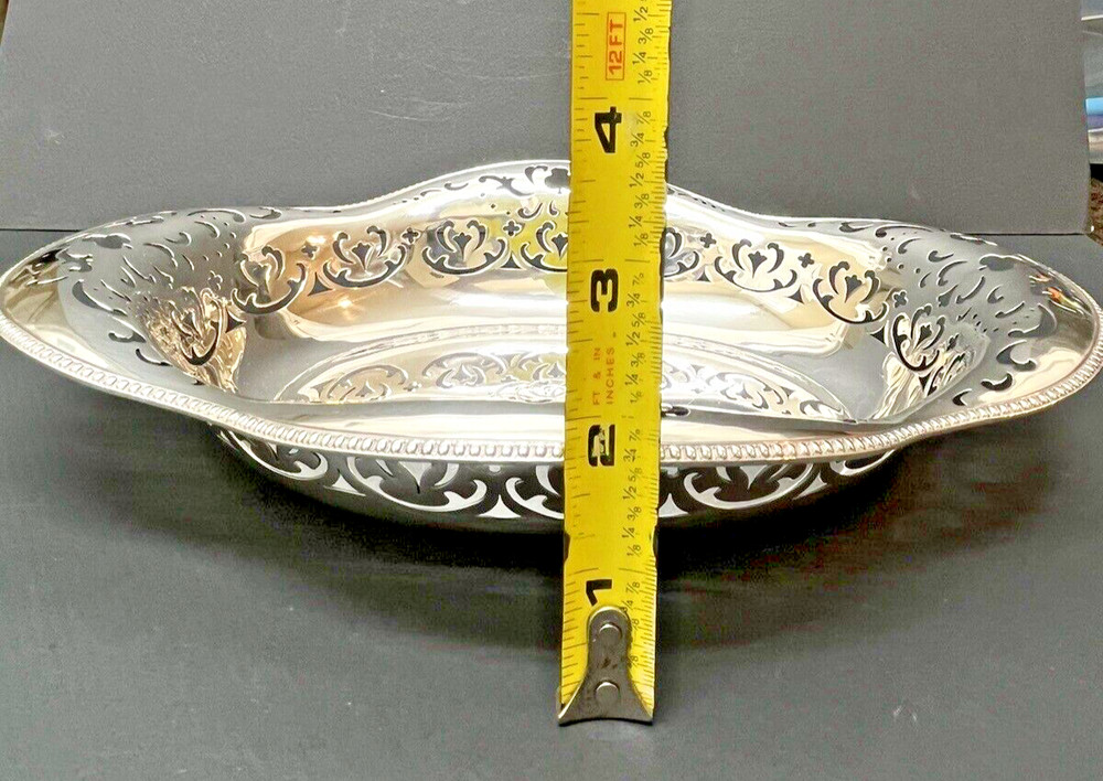 Tiffany & Co Sterling Silver Serving Dish 11" Long #15827 426 Grams.