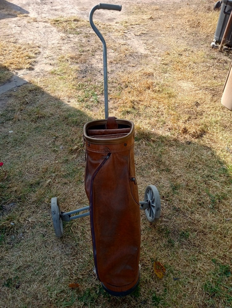 Bag Boy Mycaddy 2 Collapsible Pull Golf Cart Gray Bag Holder
