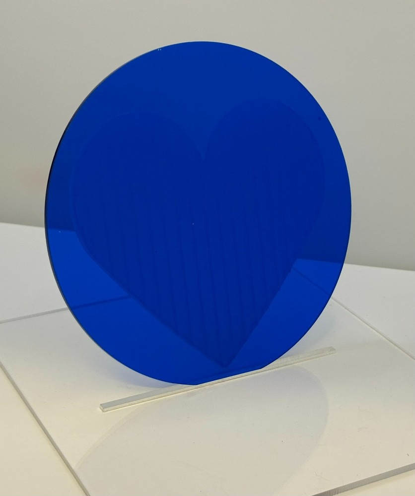 (50-Pack) Acrylic Circle Disc-1/8" thick- Blue Transparent -4" Diameter