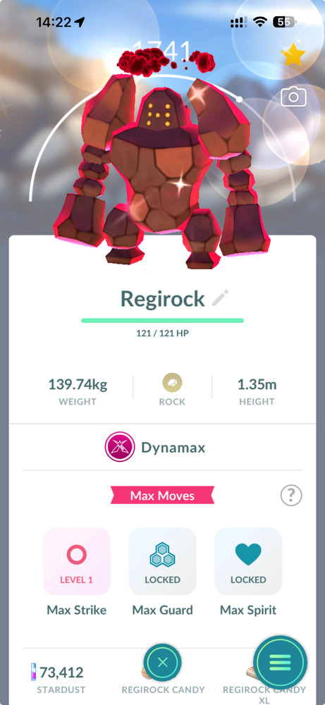 Shiny Regirock Dynamax - TRADE 20kStardusts