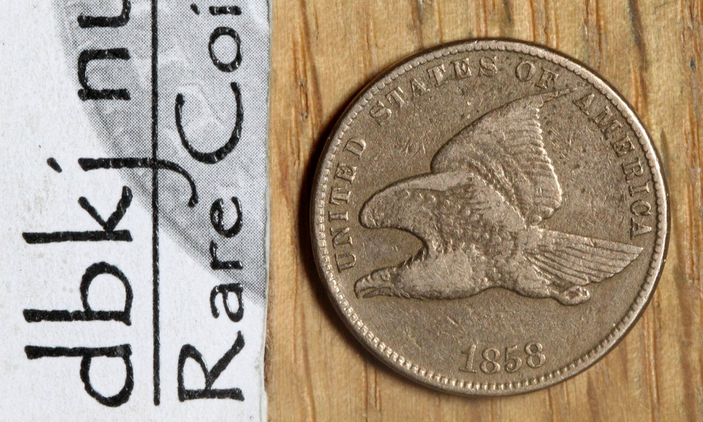 1858 - Flying Eagle Cent - Small Letters - VF Very Fine