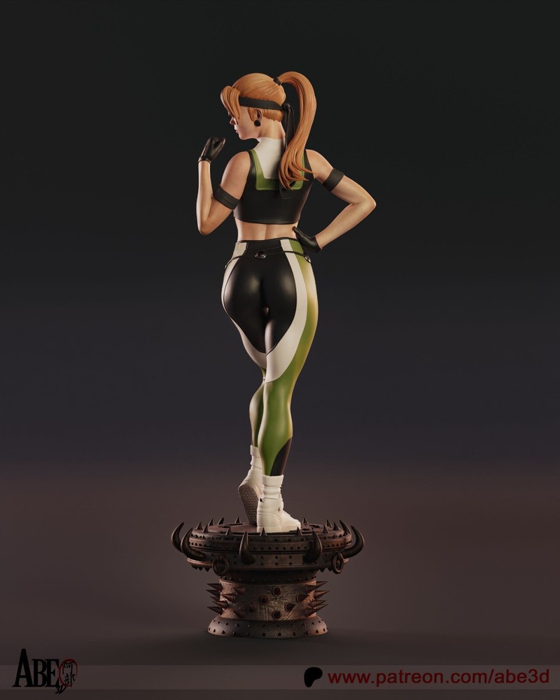 Sonya Blade (MK) Statue 3D Print Unpainted/Unassembled