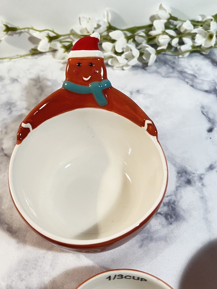 Gingerbread Man Nesting Measurement Cups - l/4, l/3, 1/2 and 1 Cup