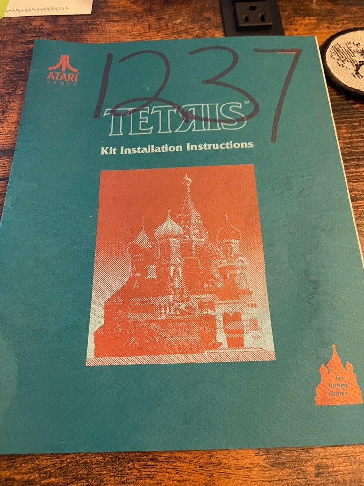 Atari Tetris Arcade Game Kit Installation Instruction Manual