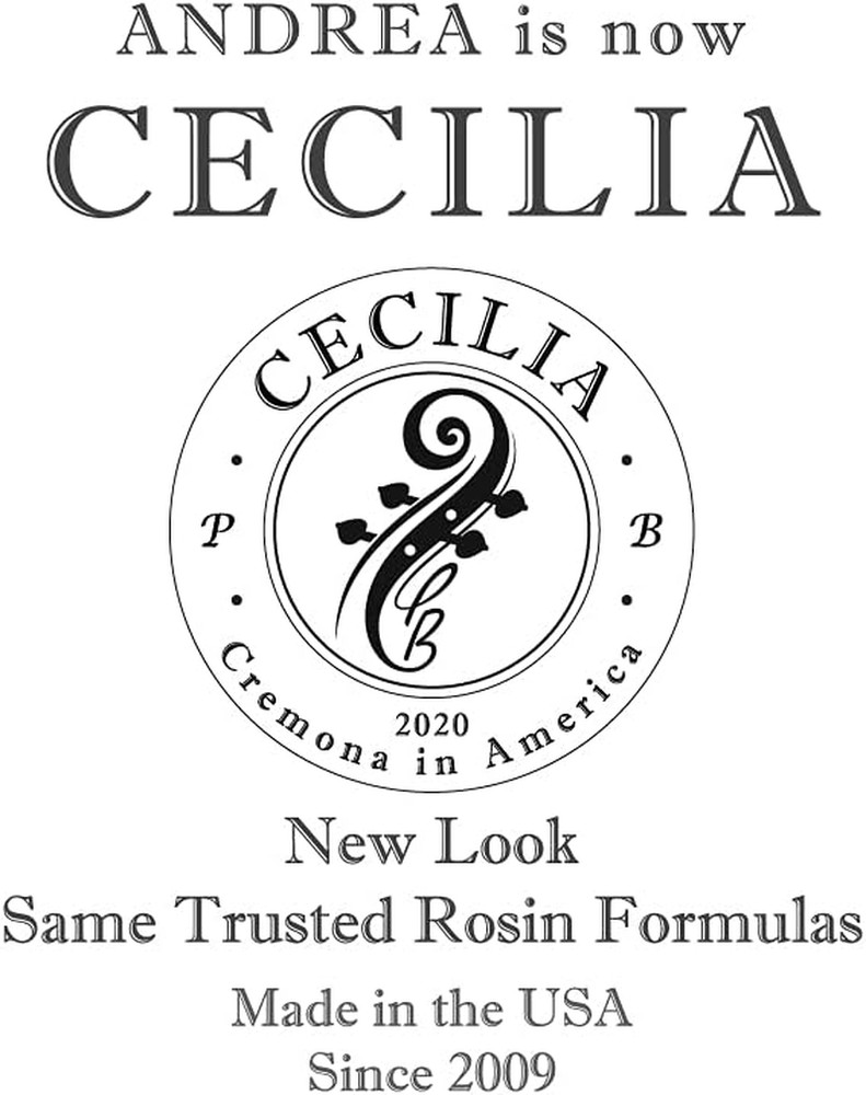 CECILIA 'SOLO' Cello Rosin, Half Cake, Maximum Projection & Articulation, For Ce
