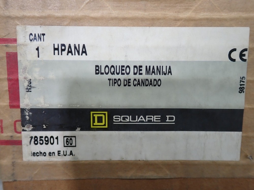 Square D HPANA Handle Lock Off Padlock Type New