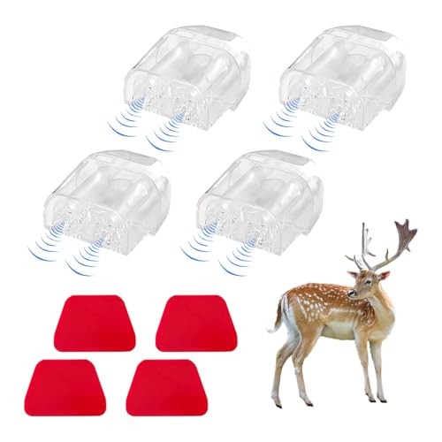 Deer Whistles for Car, Avoid Collisions Deer Warning Devices with 4 PCS White