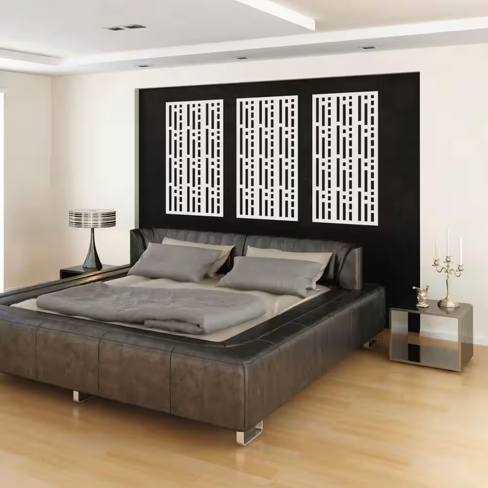 2 Ft. X 4 Ft. Morse White Polypropylene Decorative Screen Panel