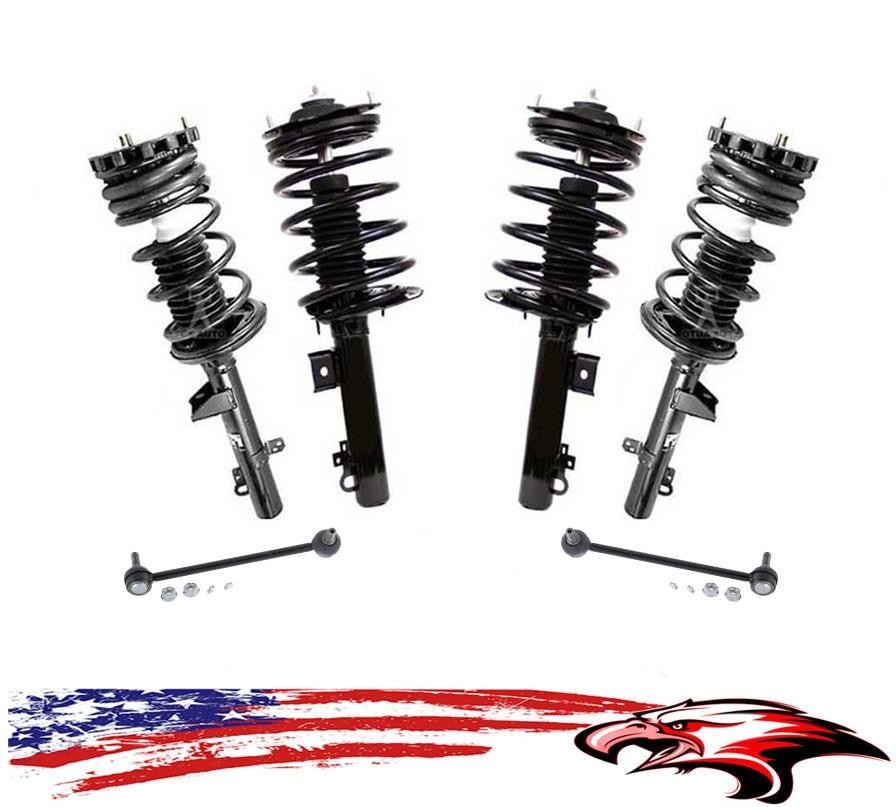 Front & Rear Complete Struts & Sway Bar Links Struts Taurus 96-07 & Sable 96-05