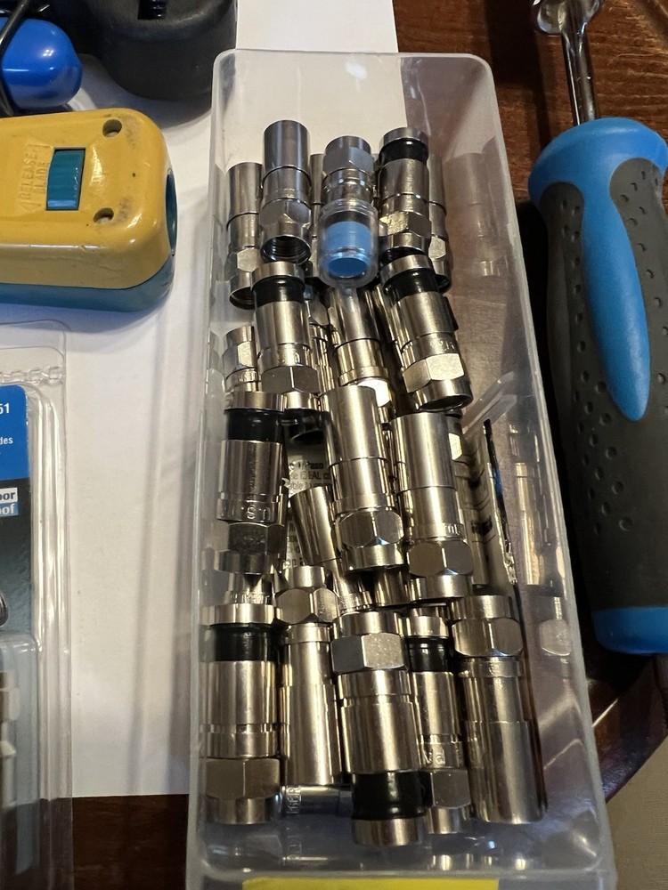 Home Network & Coax Tool Kit – Cable Tester, Compression Tool, F Connectors