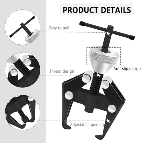 Windshield Wiper Arm Removal Tool Kit - Professional Bearing Puller & Battery