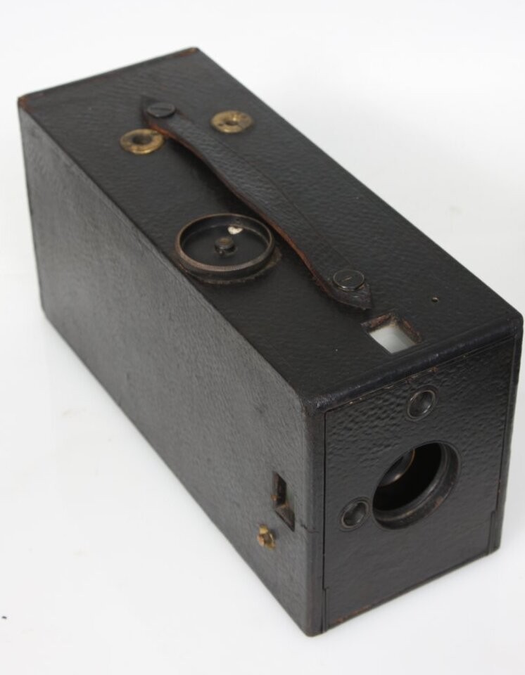 No. 3 Kodak box Camera string set shutter, antique, c. 1895