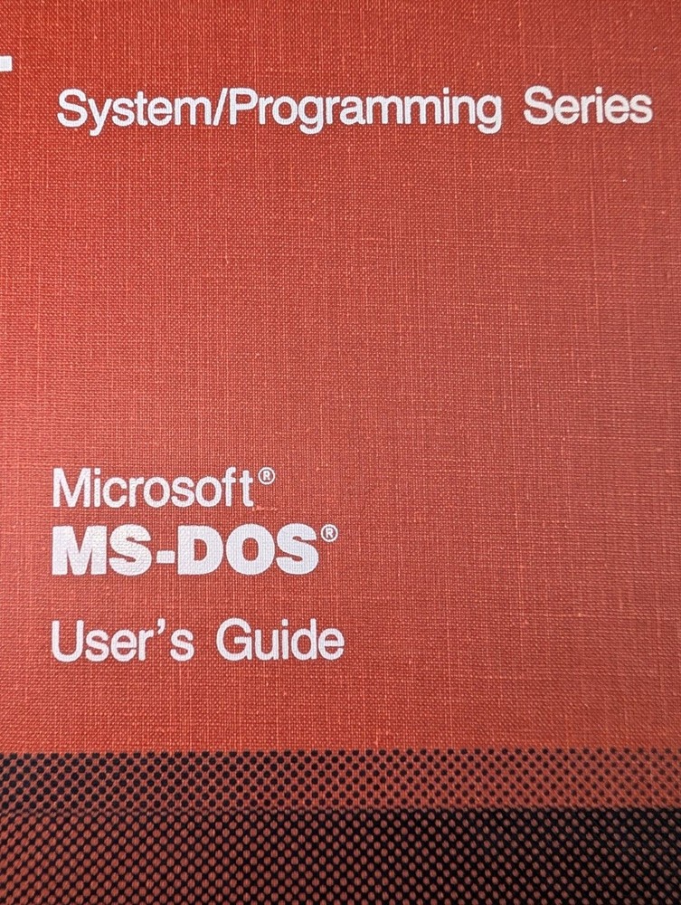 AT&T Microsoft MS-DOS User’s Guide Binder Vintage System Programming (Empty)