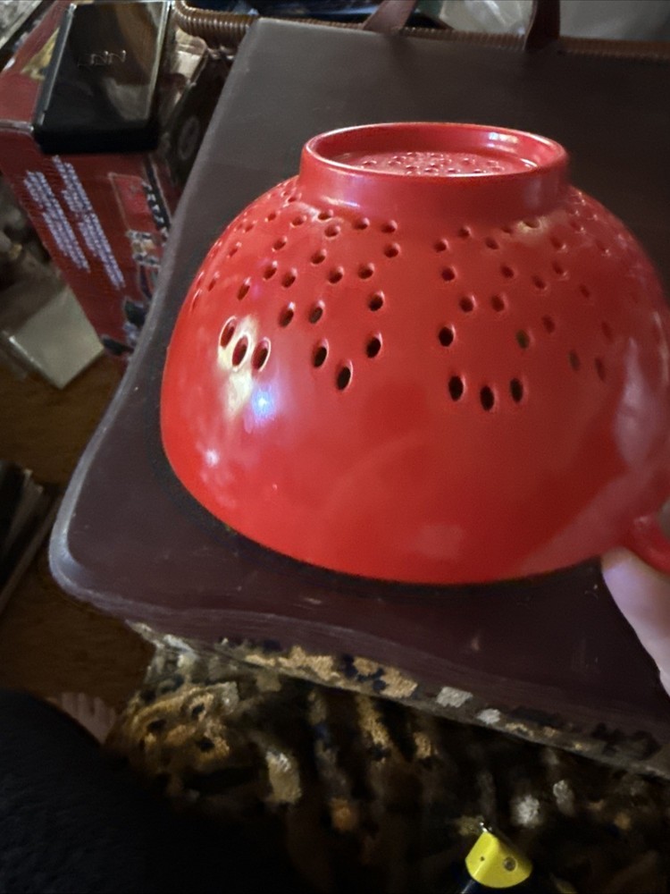 CULINARY ELEMENTS RED COLANDER 100% MELAMINE