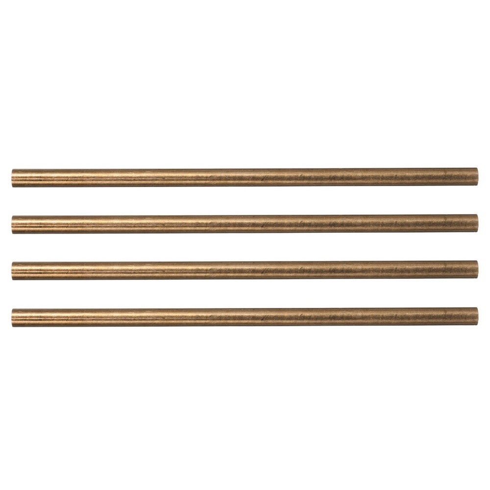 4 Pcs Handle Rivet Knife Pin Rods 103mm Length Solid Round Brass