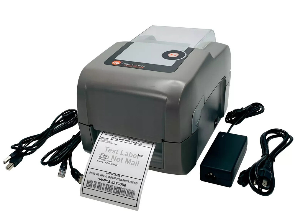 Datamax E-4205A Direct Thermal Monochrome Desktop Printer USB LAN Serial