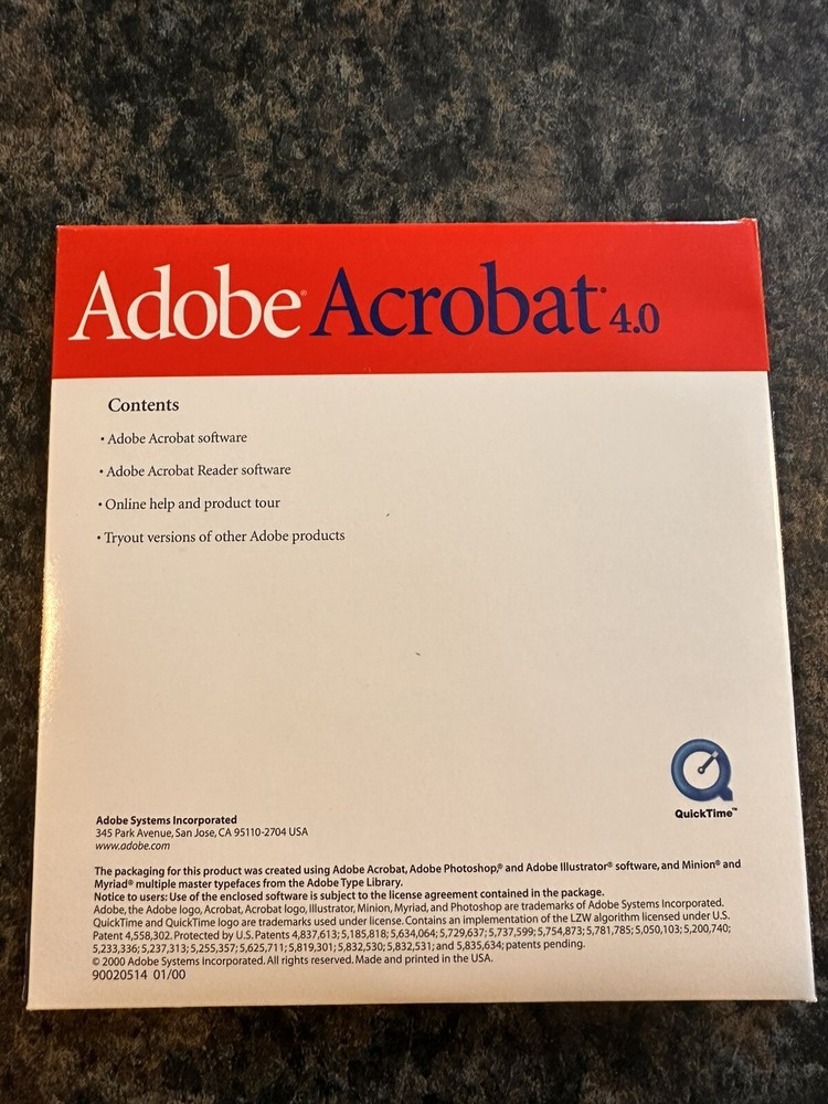 Adobe Acrobat 4.0 Original Disc in Package - for Windows NICE