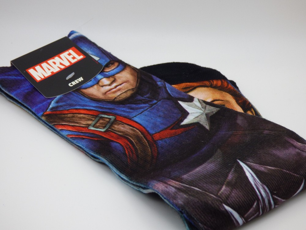 Marvel - Avengers Crew Socks - One Pair - Sock Size 10-13