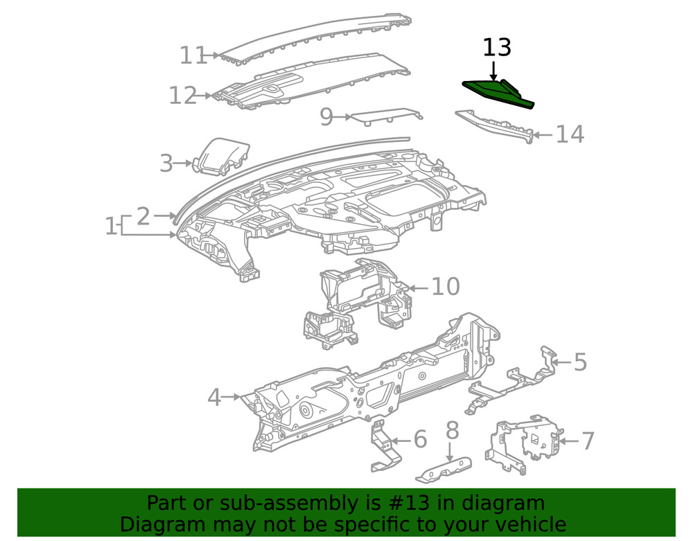 Genuine GM Speaker Grille 84755294