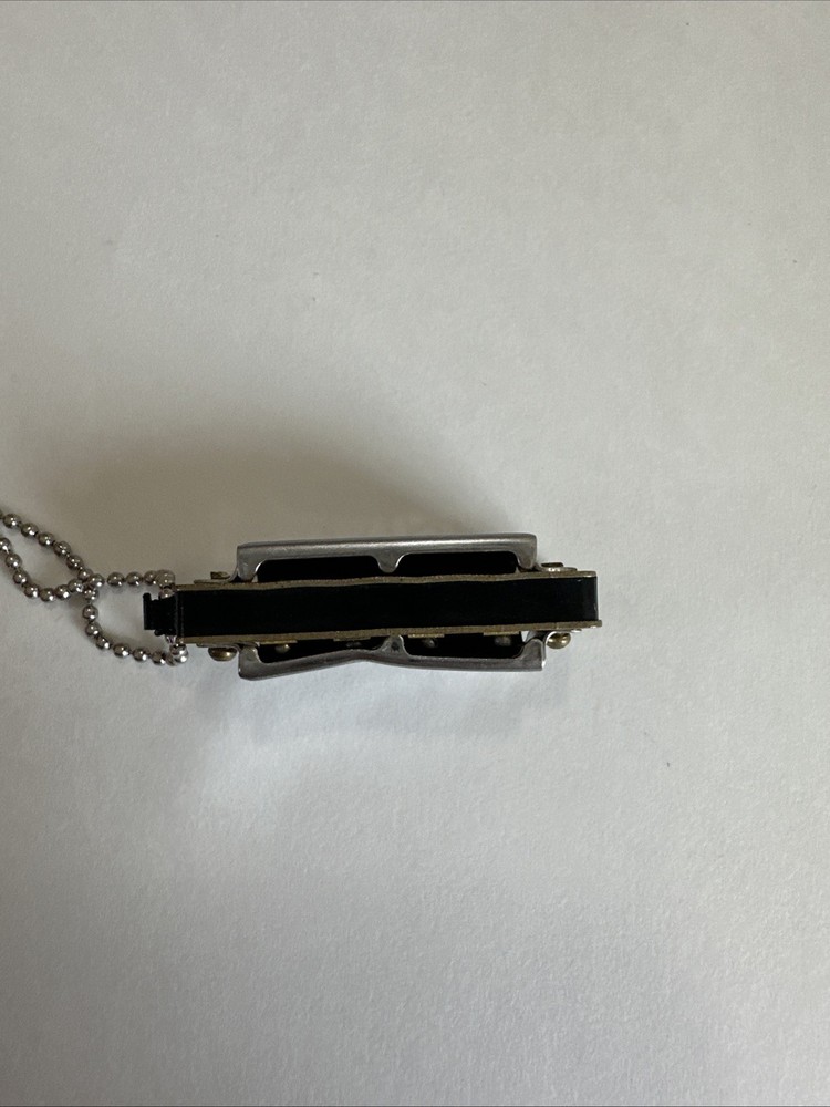 Mini Harmonica Keychain Playable Vintage Musical Instrument Charm