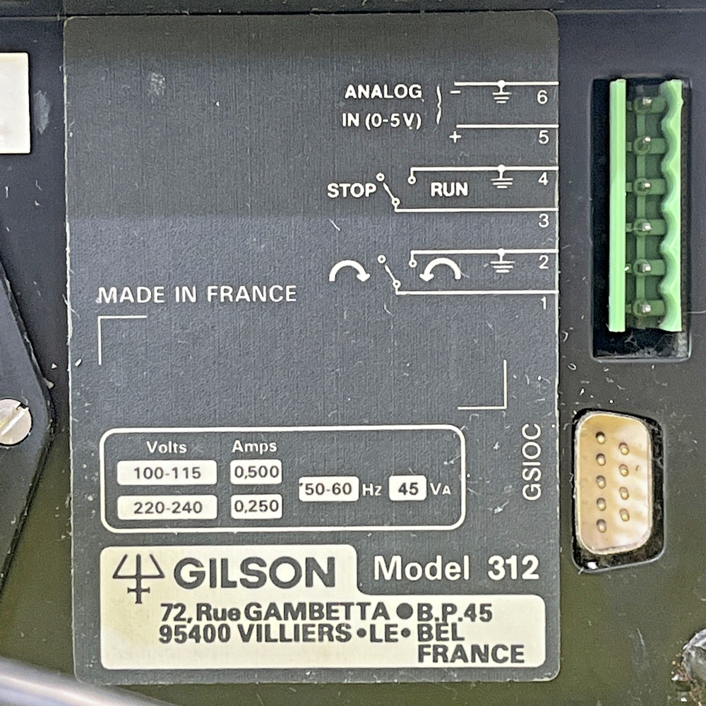 Gilson Minipuls 3 Abimed Peristaltic Pump