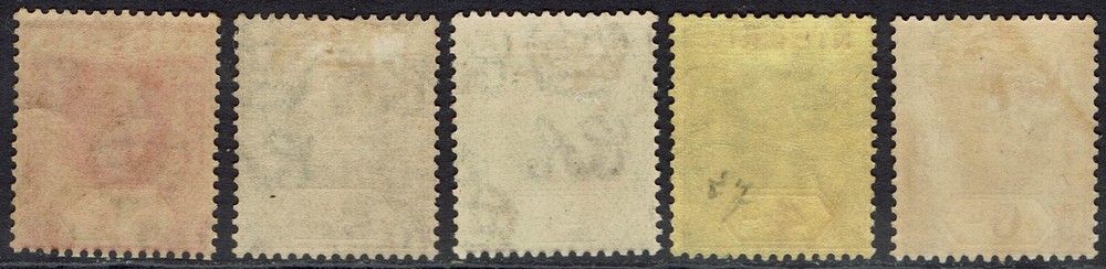NIGERIA 1921 KGV RANGE TO 6D WMK MULTI SCRIPT CA