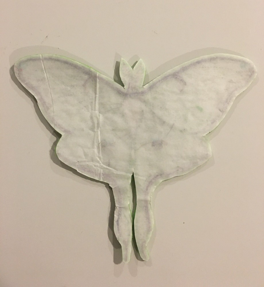 GLOW in DARK Large 6” Inch Embroidered Luna Moth IRON ON Patch