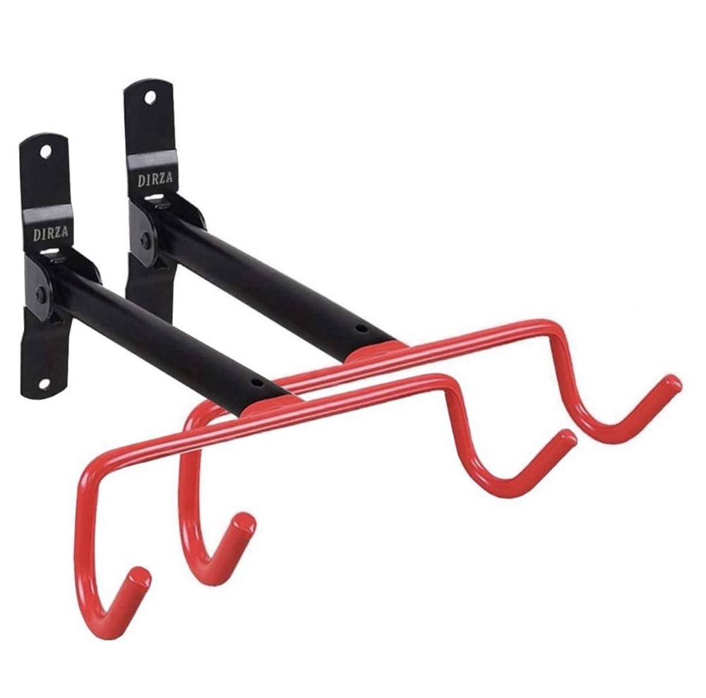 Bike Wall Mount Hanger 2 Pack Foldable Bicycle Storage Horizontal Rack Hook