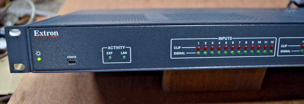 Extron 128 C Digial Matrix Processor with connectors.