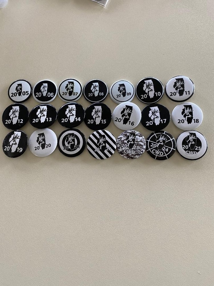 Illinois CDW pins, Full Set