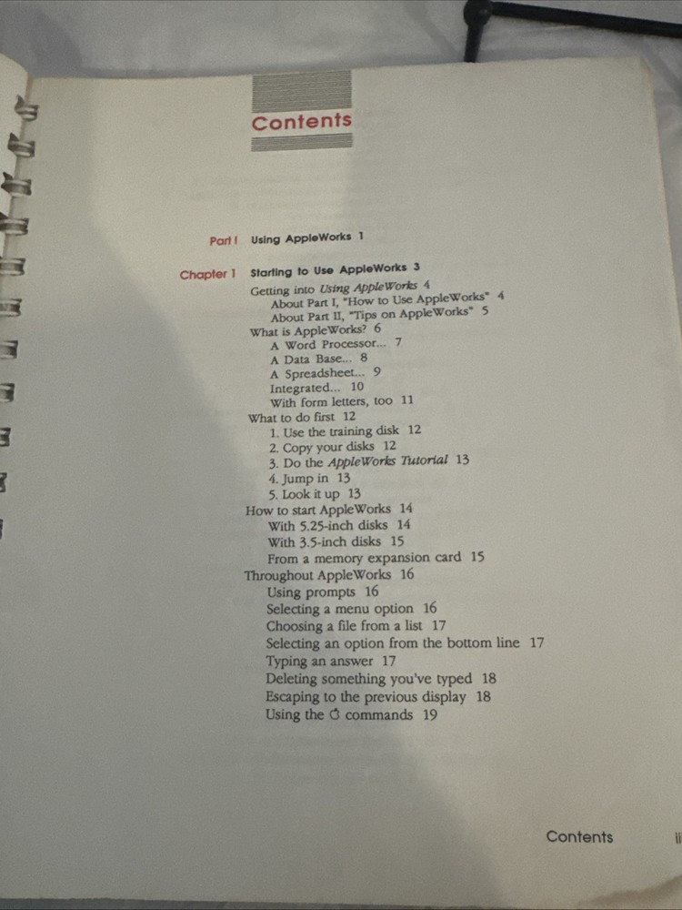 Vintage 1986 Apple II Using AppleWorks Tutorial Book Manual RARE HTF
