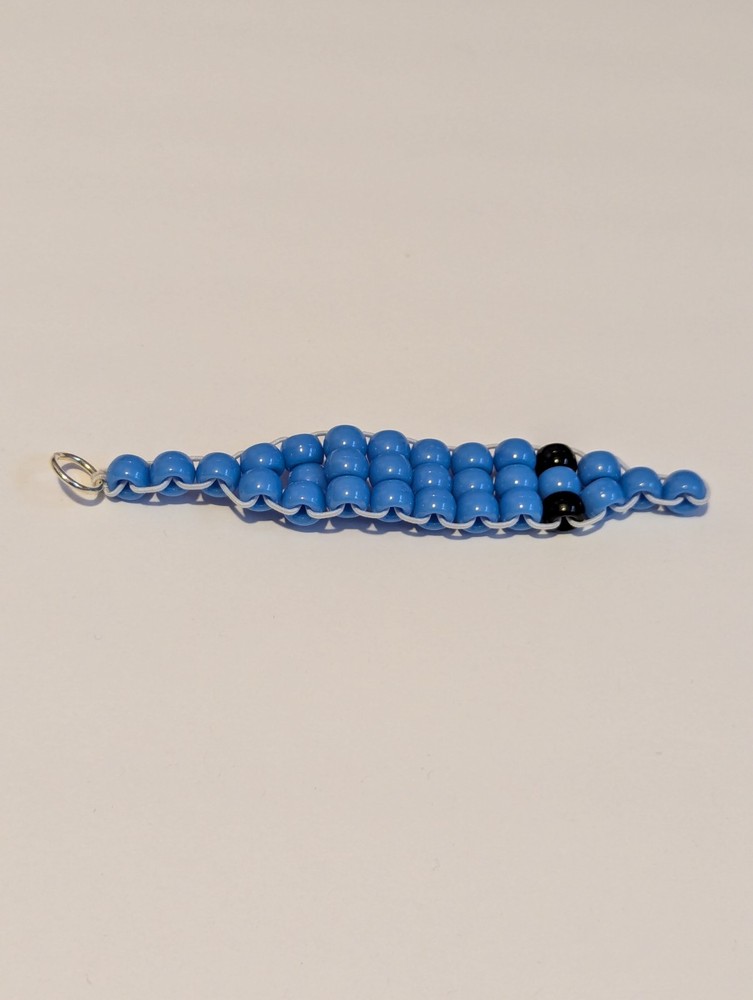 Blue Kandi Worm Key Chain