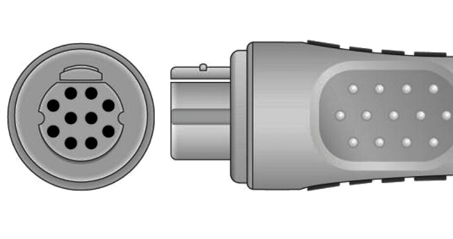 Datex Ohmeda SpO2 Adapter Compatible OXYF4N Cable - Same Day Shipping