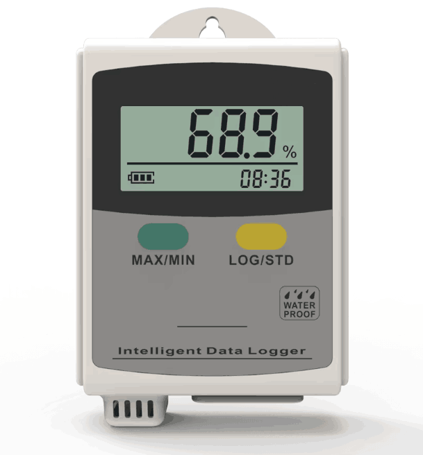 Temperature & Humidity Data Logger Deviation Calibration Function Built-in Probe