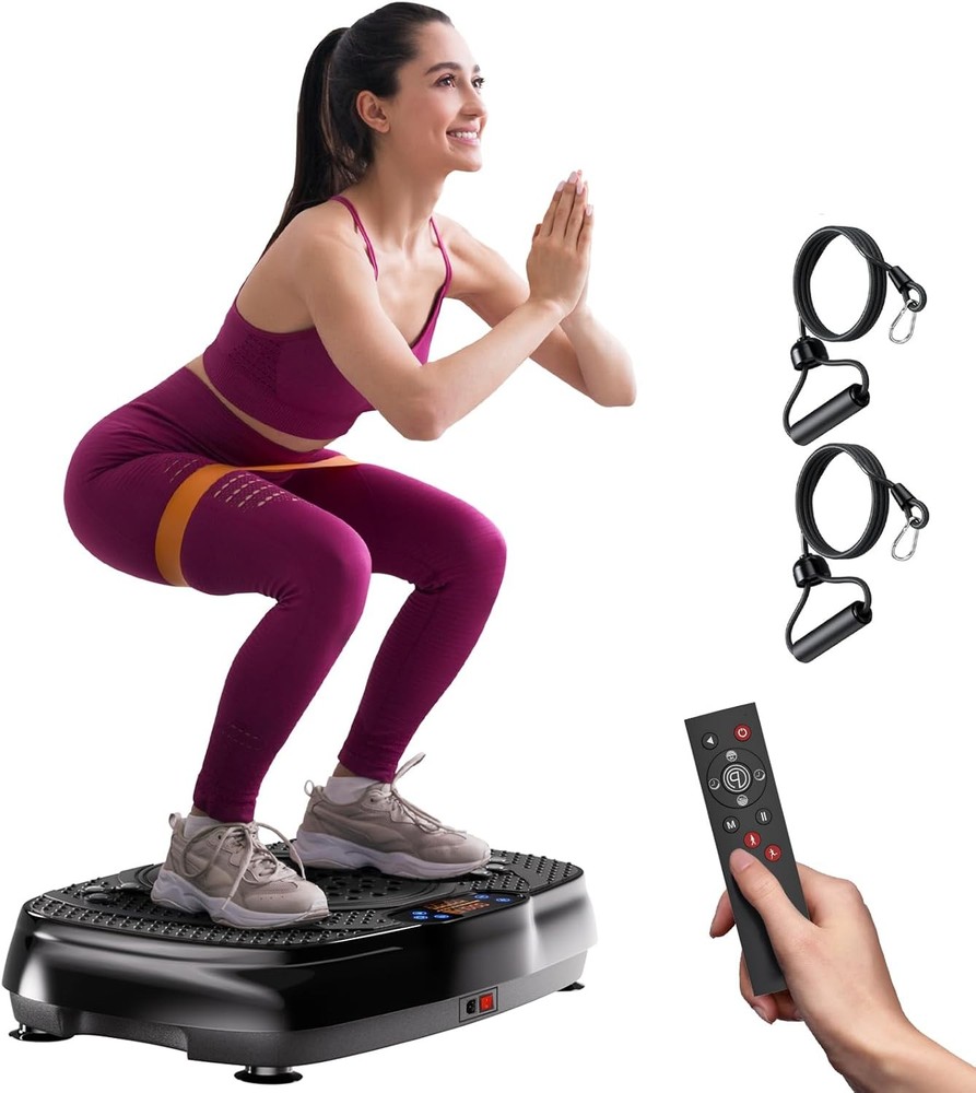 Vibration Plate Exercise Machine 400lbs Shake Plate Whole Body Workout Platform