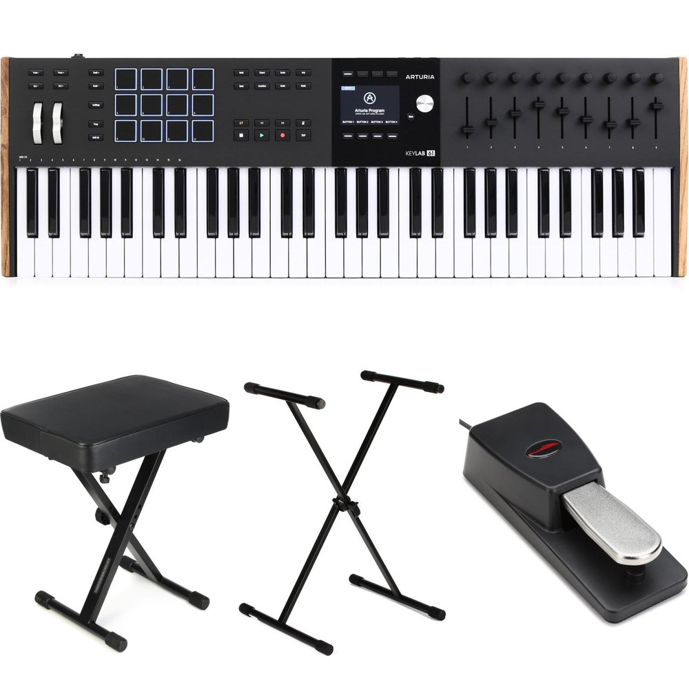 Arturia KeyLab 61 mk3 61-key Keyboard Controller Essentials Bundle - Black