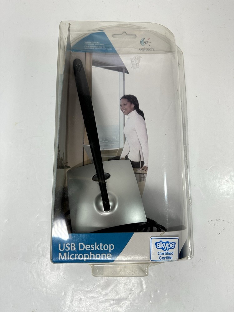 Logitech Consumer USB Desktop Microphone 980186-0403 for PC Mac Open Box