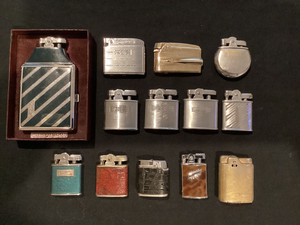 THIRTEEN RONSON LIGHTERS IN VERY GOOD CONDITION