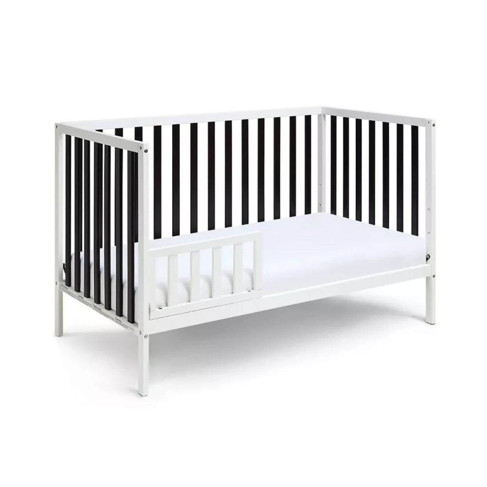 Deux Remi Island Crib White/Black