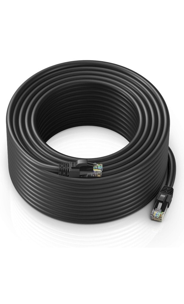 Black 250 Ft Outdoor Ethernet Cable