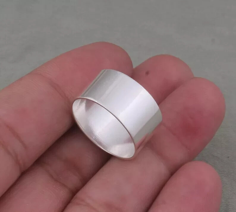 Solid 925 Sterling Silver Band &Statement Handmade  Ring Men &Women All Size