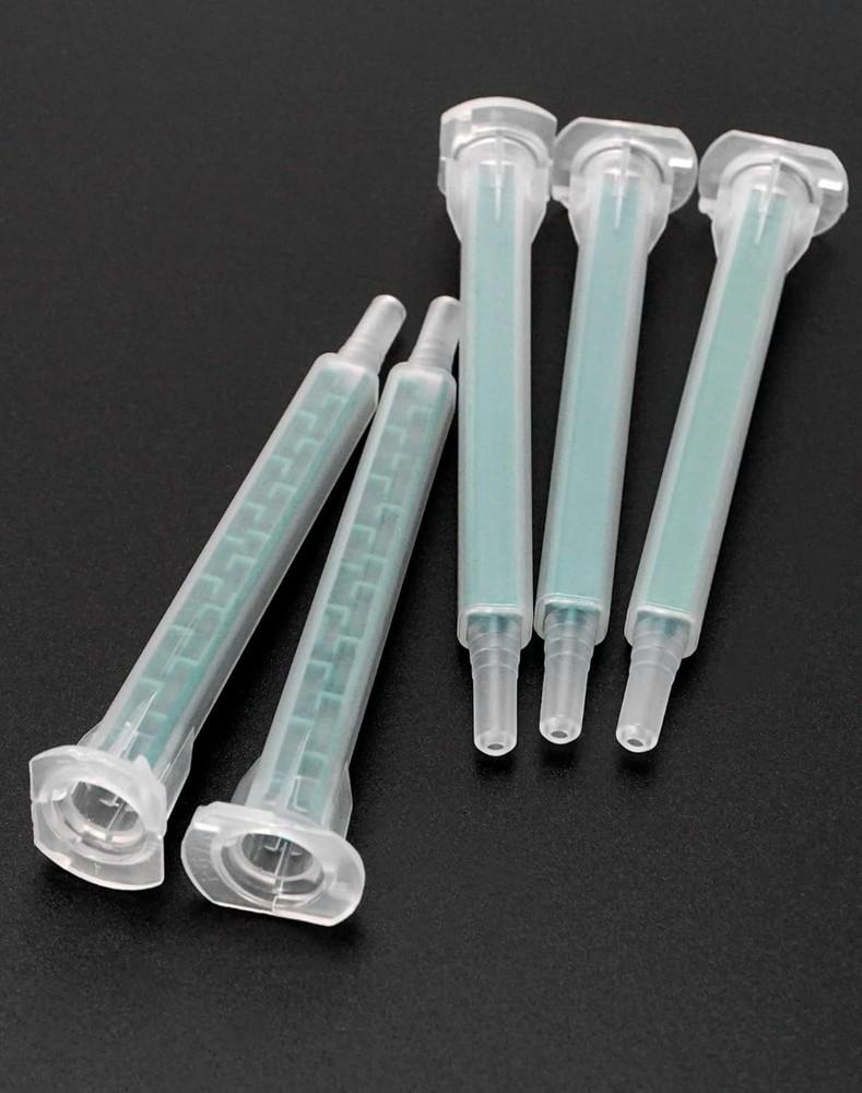 QWORK Static Mixing Nozzle Tip, 50 Pcs Epoxy Adhesive 50 pcs, A-System