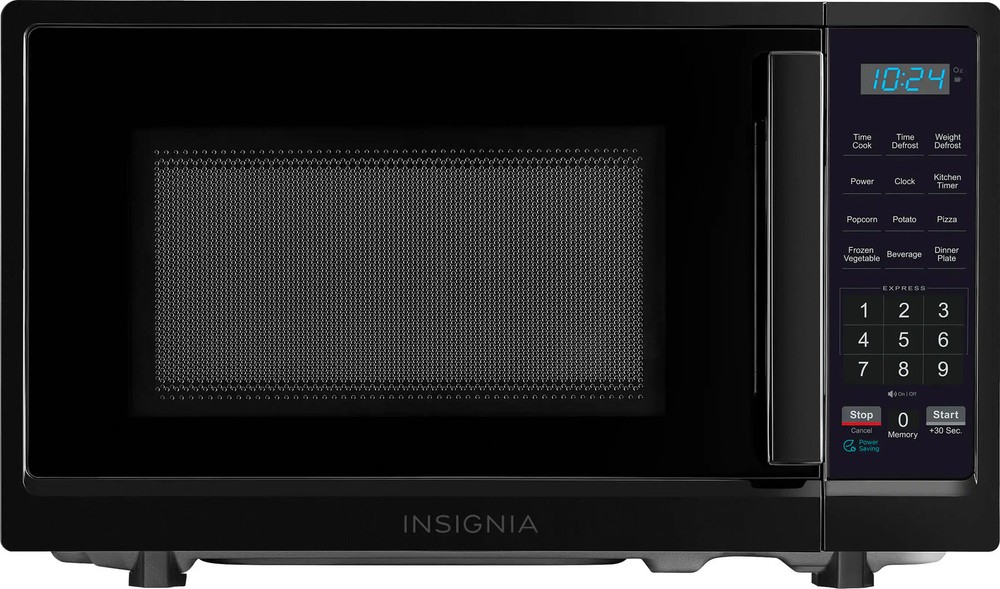 Insignia- .7 Cu. Ft. Compact Microwave - Black
