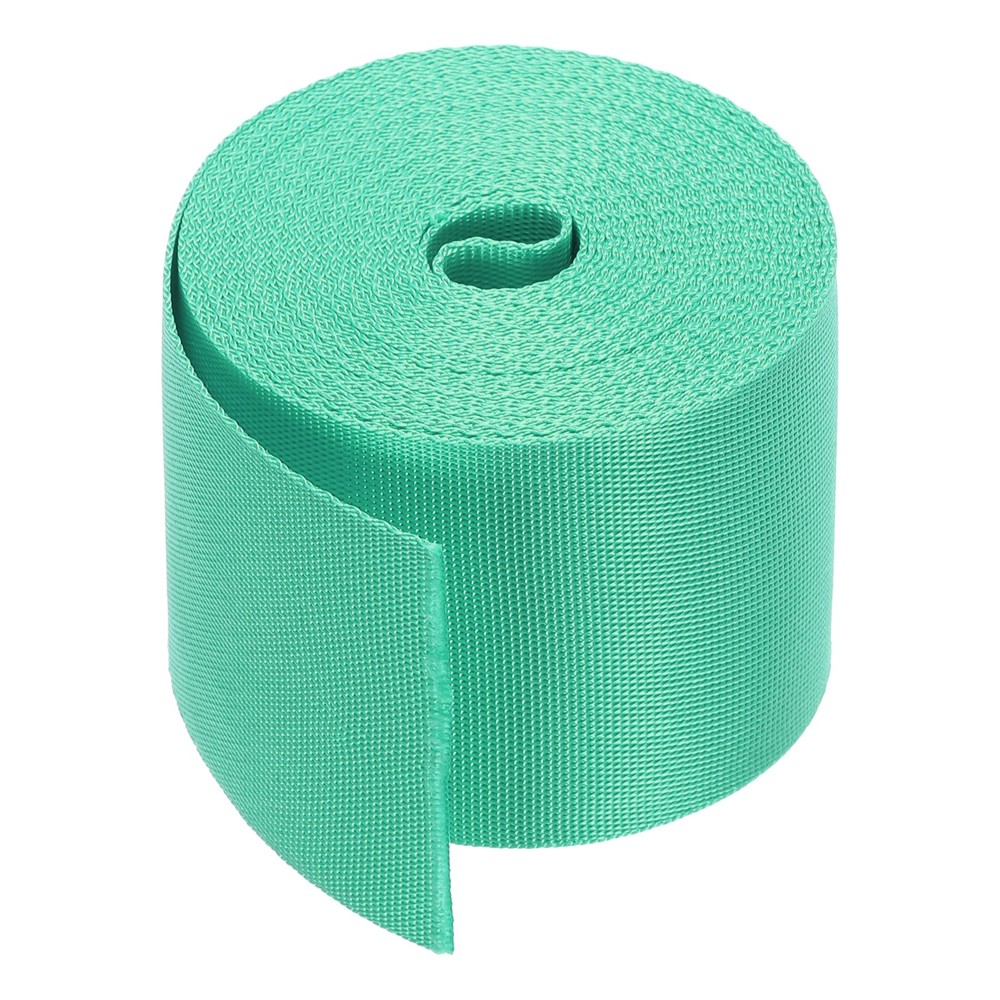 Flat Nylon Webbing Strap 2 Inch 5 Yards Tea Green for Backpack