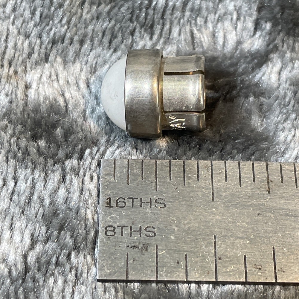 Vintage WHITE 2AY Switchboard Lamp Cap NOS