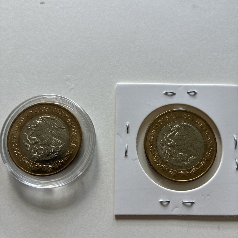 2023 $10 pesos ERROR PLANCHET DOBLE EAGLE UNC