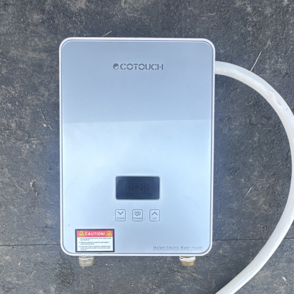 ECOTOUCH Instant Electric Tankless Water Heater 5.5kW 240V 23A Silver Digital