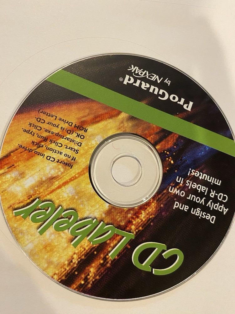 ProGuard CD Labeler Kit w/ Applicator, 20 Labels & Software – Open Box Complete