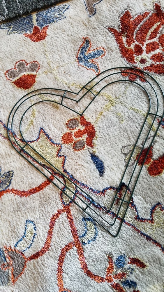 Metal Heart Wreath Form