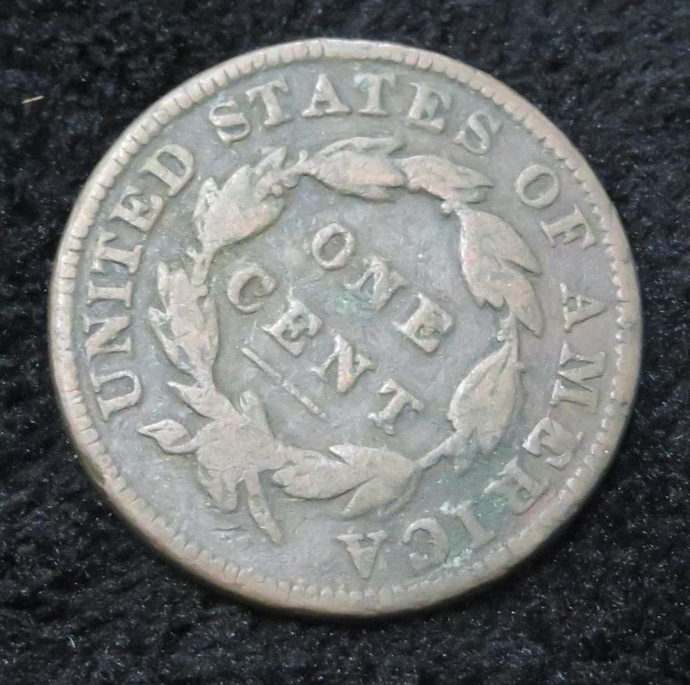 1834 Large Cent * Slightly Rotated Die * 5911